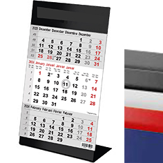 Desk calendar 2023 3 months Color
