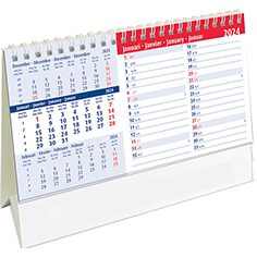 Desk calendar 2024 Belgium Memo