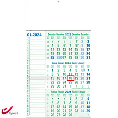 Shipping calendar 3 months 2024 Memo Eco