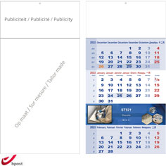 Shipping calendar 3-months tailor-made