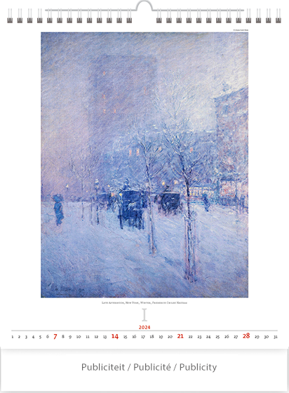 Wall calendar 2024 Impressionism 13p 45x59cm