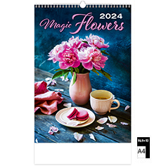 Wall calendar Deco 2024 Magic Flowers