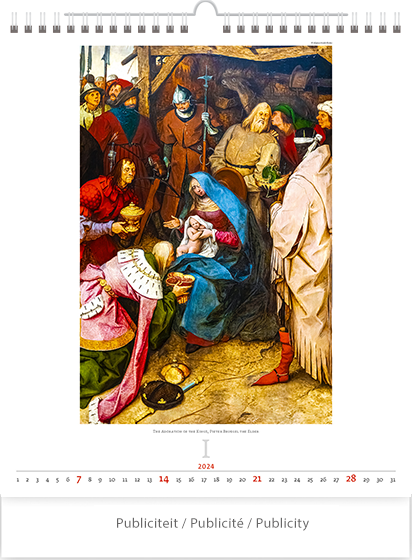 Wall calendar 2024 Renaissance 13p 45x59cm
