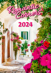 Wall calendar 2024 Romantic Corners 13p 31x52cm Cover