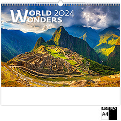 Wall calendar Deco 2024 World Wonders
